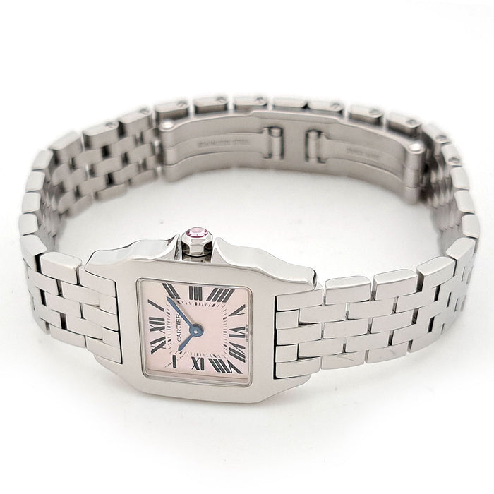 CARTIER
Santos de Mademoiselle SM con quadrante madreperla rosa
Con scatola