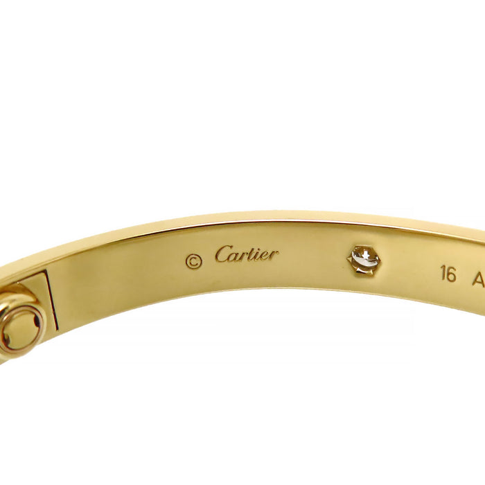 CARTIER 
ラブ ブレスレット ハーフダイヤモンド