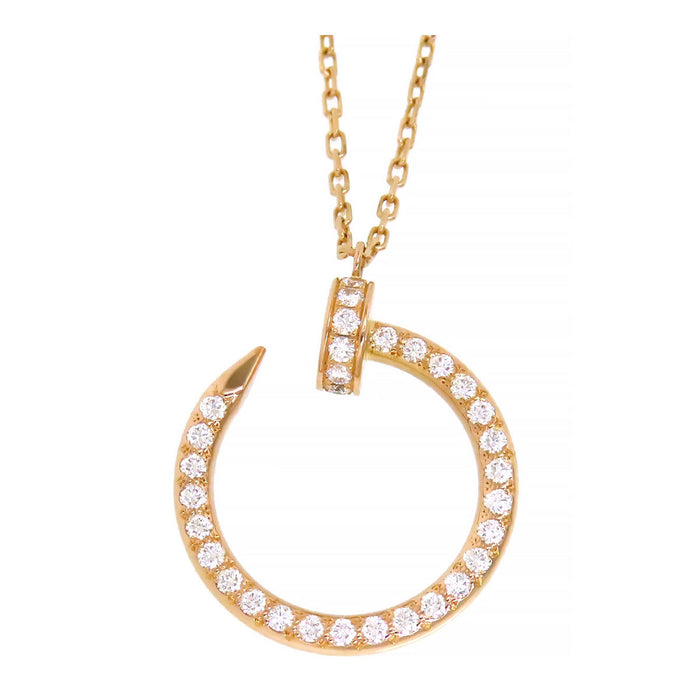 CARTIER 
ジュスト アン クル ダイヤモンド ネックレス