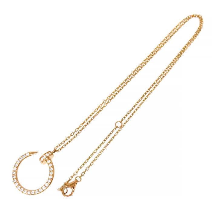 CARTIER 
ジュスト アン クル ダイヤモンド ネックレス