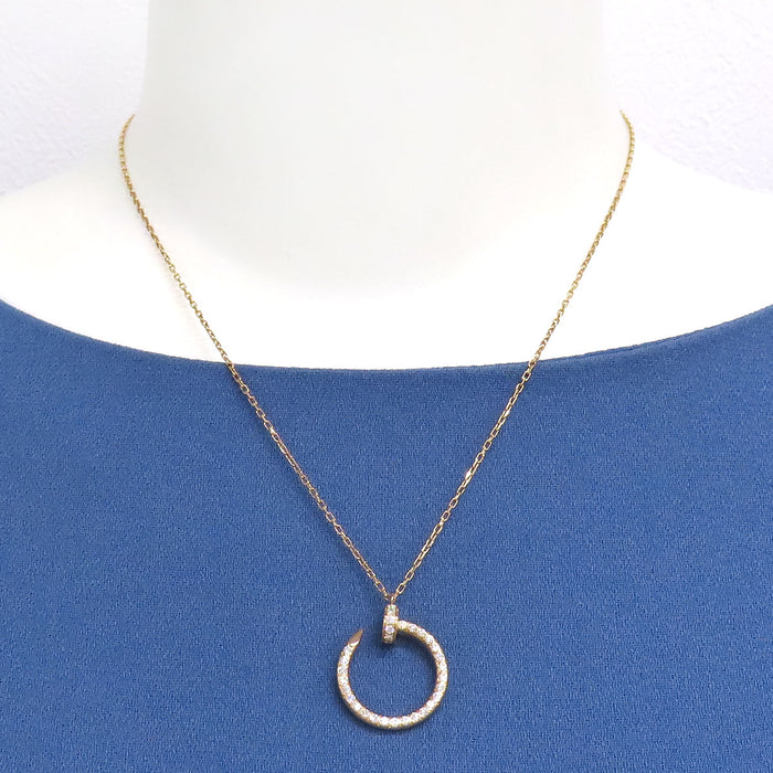 CARTIER 
ジュスト アン クル ダイヤモンド ネックレス
