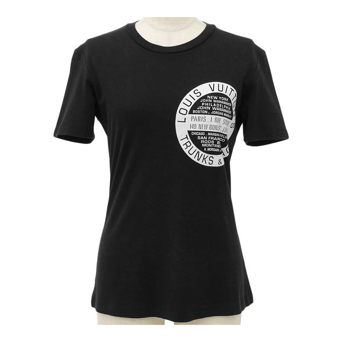 LOUIS VUITTON 
logo imprimé coton RW182W DMF FFTS03 
LV tampon T-shirt