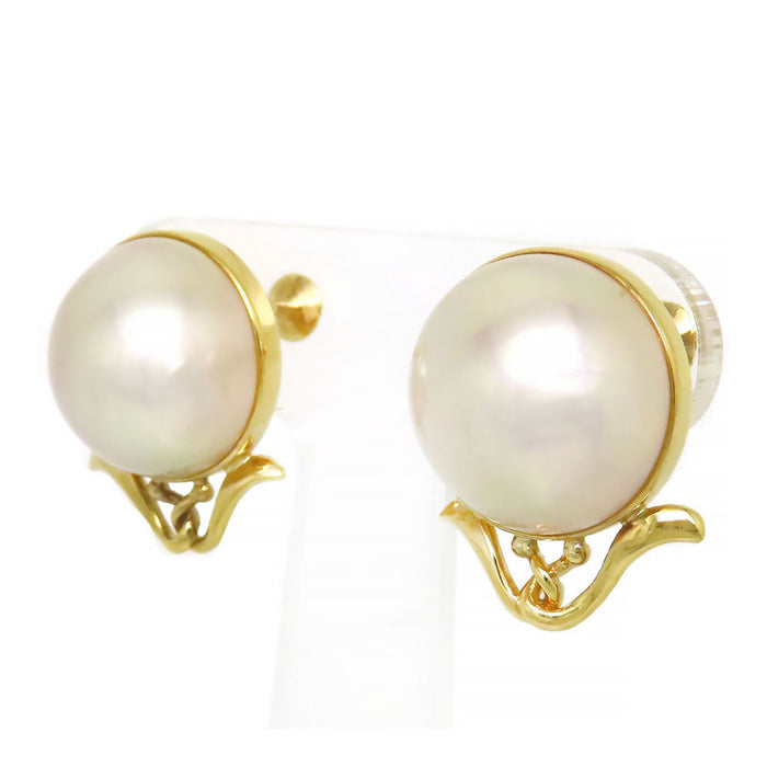 TASAKI 
Mabe Pearl Earrings
