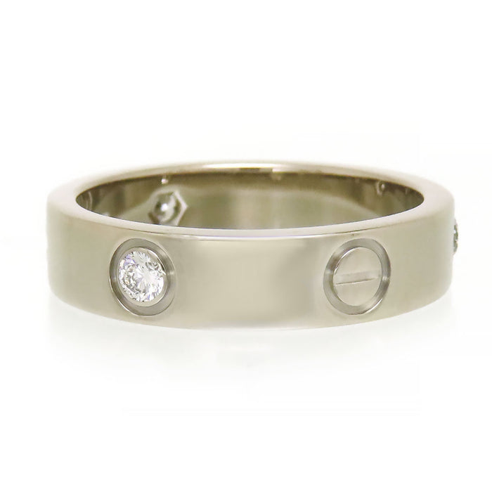 CARTIER 
Anello Love con diamanti parziali