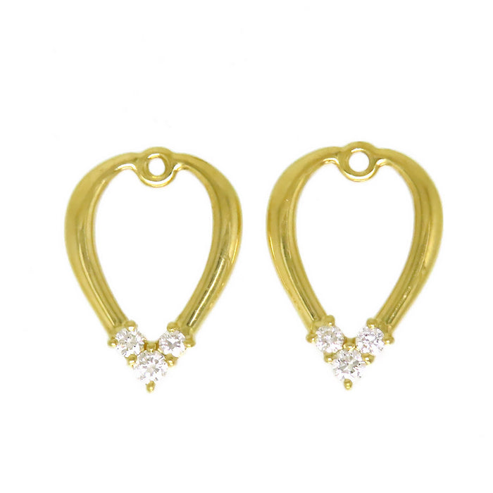 MIKIMOTO 
Orecchini a cuore con charm intercambiabile