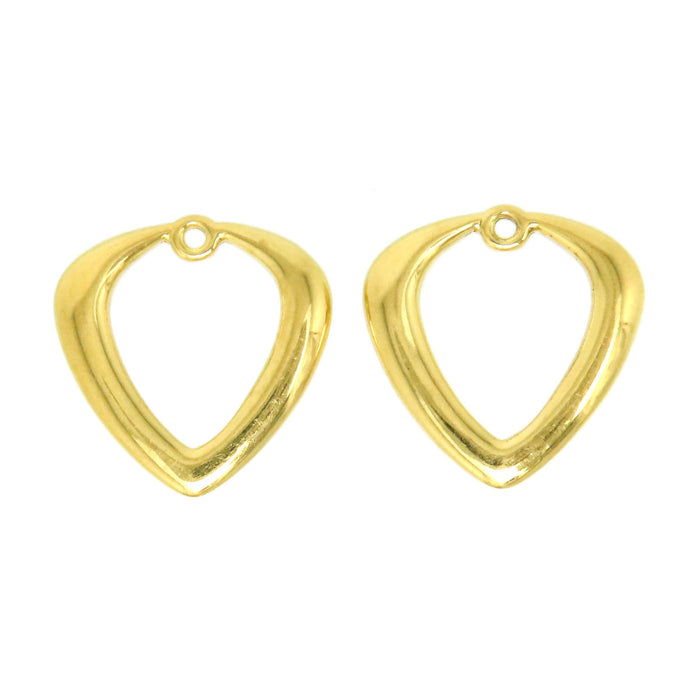 MIKIMOTO 
Orecchini a cuore con charm intercambiabile