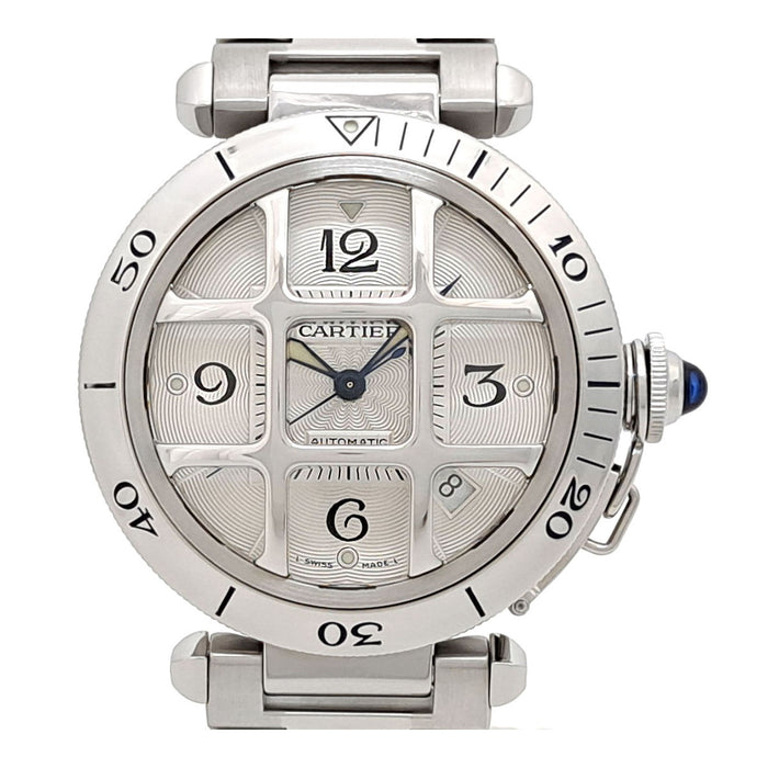 CARTIER 
Pasha Convex Grid 38mm Revisionato 
OH済