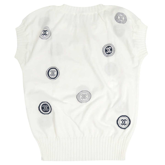 CHANEL
CC COCO Logo 01P
Coco Mark Short Sleeve Cotton Knit