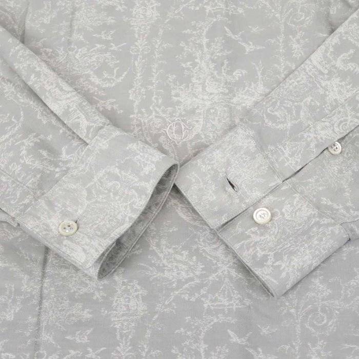 Dior 
総柄 エンブレム エンブロイダリー 刺繍 
トワルドジュイ コットン ロングスリーブ シャツ