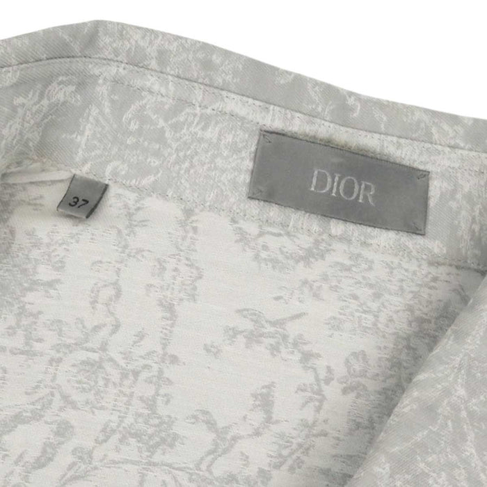 Dior 
総柄 エンブレム エンブロイダリー 刺繍 
トワルドジュイ コットン ロングスリーブ シャツ