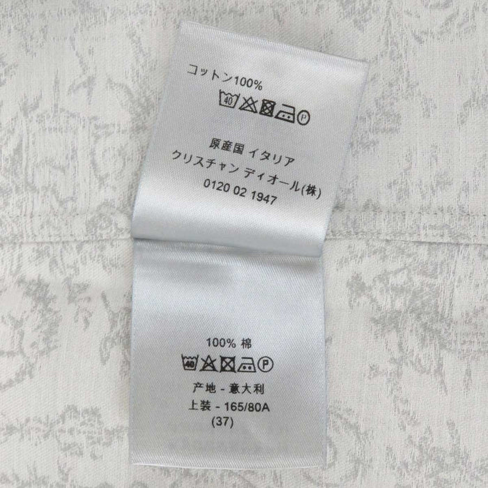 Dior 
総柄 エンブレム エンブロイダリー 刺繍 
トワルドジュイ コットン ロングスリーブ シャツ