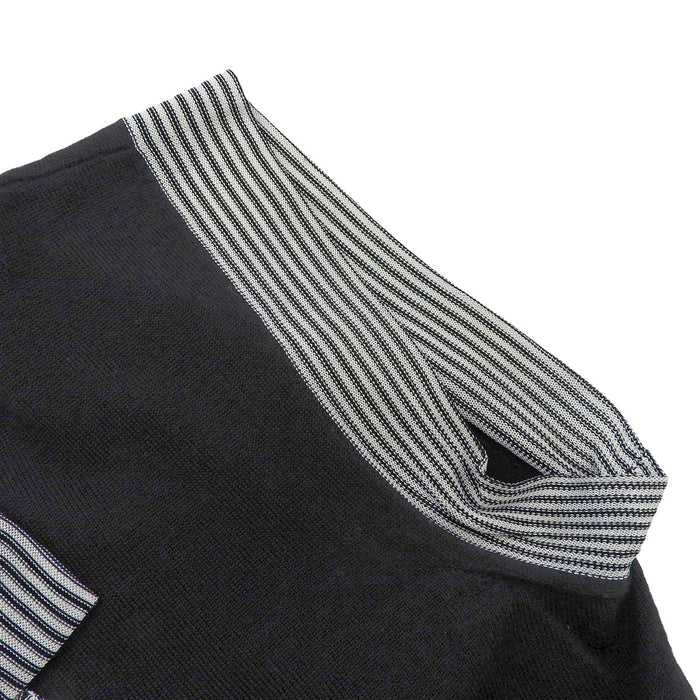 CHANEL
Logo COCO CC Stripe 07A Cashmere Blend Silk Blend
Ribbon Chain Motif Short Sleeve Knit