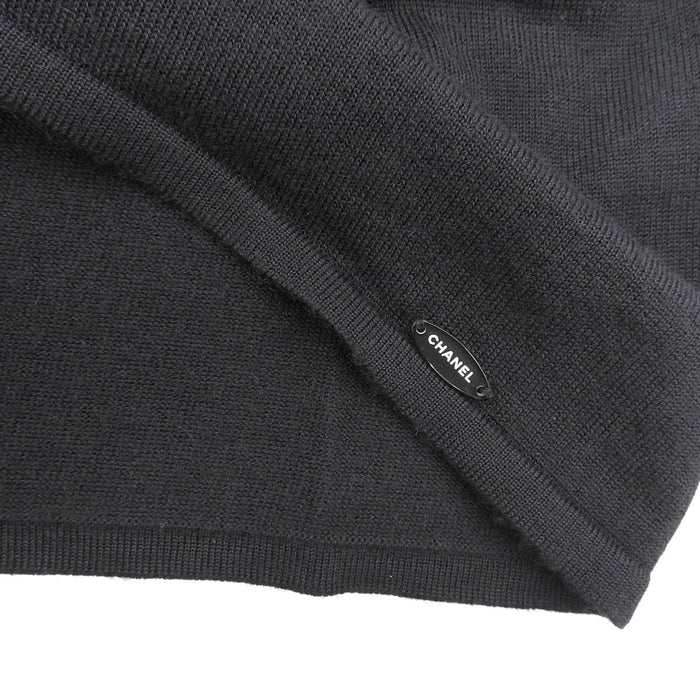 CHANEL
Logo COCO CC Stripe 07A Cashmere Blend Silk Blend
Ribbon Chain Motif Short Sleeve Knit