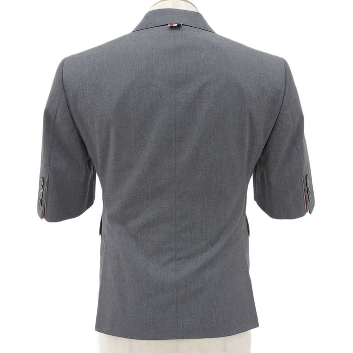 THOM BROWNE 
linguetta ad anello a righe 
giacca a maniche corte