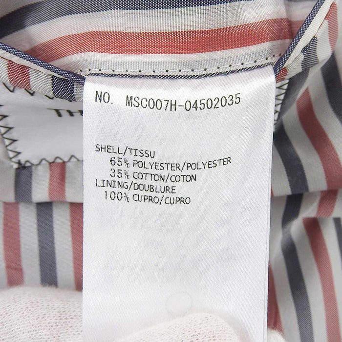 THOM BROWNE 
linguetta ad anello a righe 
giacca a maniche corte