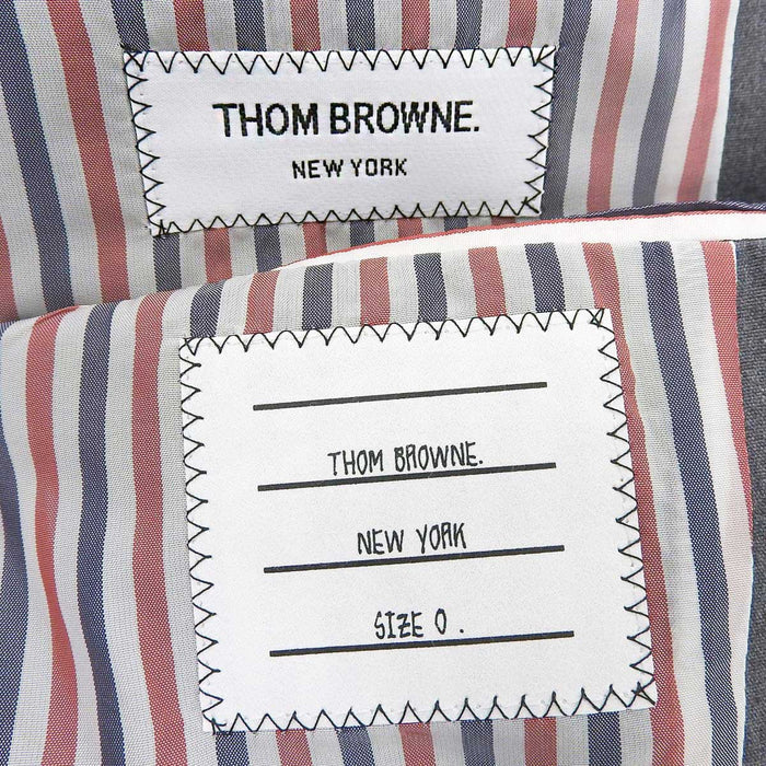 THOM BROWNE 
linguetta ad anello a righe 
giacca a maniche corte