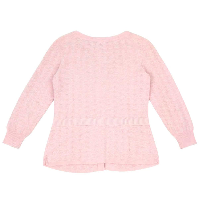 CHANEL 
ロゴ COCO CC ココラウンドメタルボタン 
ココマーク ロングスリーブ ニット カーディガン