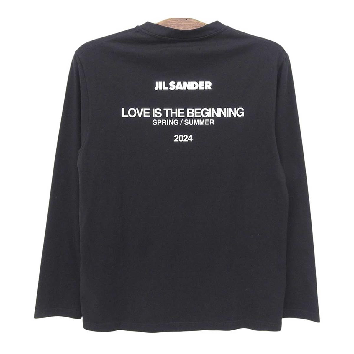 JIL SANDER ロゴ ロングスリーブ カットソー ブラック 美品 ○☆新品 未使用 JIL SANDER ロングスリーブTシャツ 定番ロゴTシャツ オフ