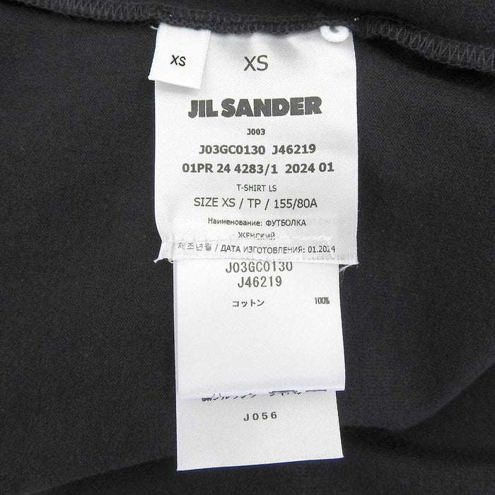JIL SANDER 
LOVE IS THE BEGINNING 2024 コットン 
バックロゴ ロングスリーブ Tシャツ