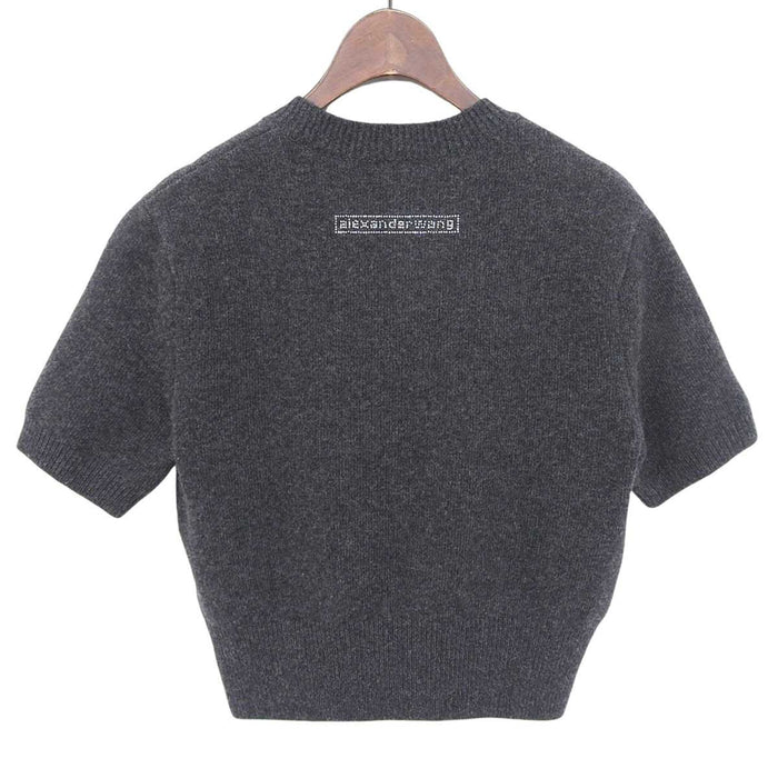 Alexander Wang 
アレキサンダーワング ラインストーン ウール 
ALEXANDER WANG beiress ショートスリーブ ニット