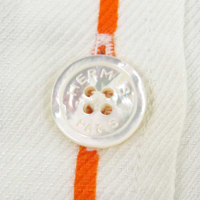 HERMES
Margiela period horse pattern all-over pattern cotton blend linen blend
paint short sleeve shell button shirt
