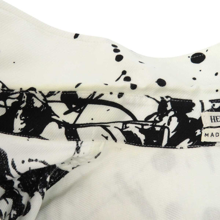 HERMES
Margiela period horse pattern all-over pattern cotton blend linen blend
paint short sleeve shell button shirt