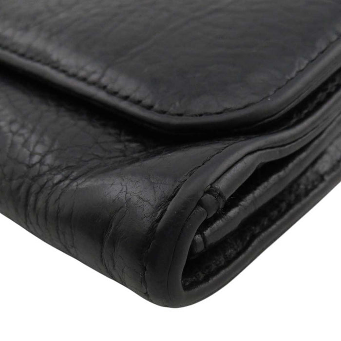 CHROME HEARTS 
JUDY Etichetta Scroll CH Argento 
Bottone Croce Portafoglio Judy