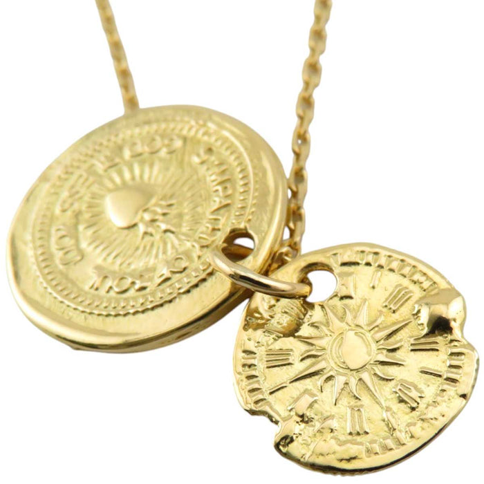 Sympathy of Soul 
HOPE SUN GOD BLESS YOU YG Yellow Gold 
B.C. Hope Sun Coin Necklace