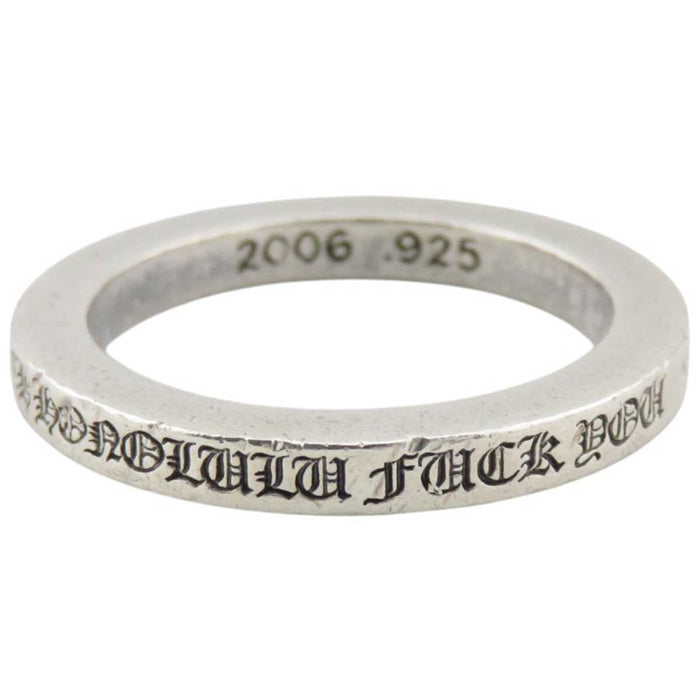 CHROME HEARTS 
SPACER CH Cross Silver 
Honolulu Limited Spacer Ring FUCK YOU 3MM