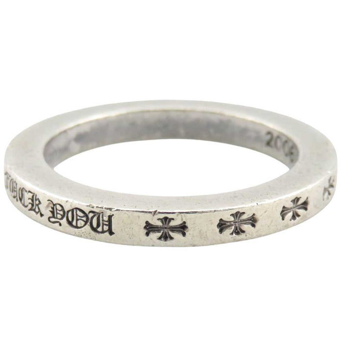 CHROME HEARTS 
ESPACEUR CH Croix Argent 
Édition limitée Honolulu Bague Espaceur FUCK YOU 3MM