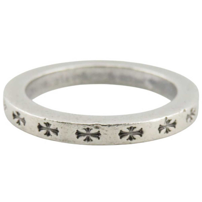 CHROME HEARTS 
ESPACEUR CH Croix Argent 
Édition limitée Honolulu Bague Espaceur FUCK YOU 3MM