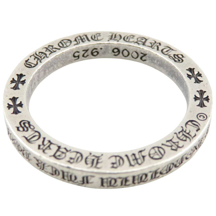 CHROME HEARTS 
ESPACEUR CH Croix Argent 
Édition limitée Honolulu Bague Espaceur FUCK YOU 3MM