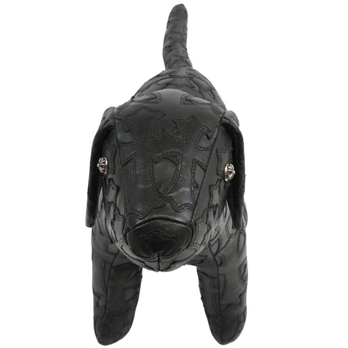 CHROME HEARTS 
Cross Ball Dagger Zip CH Leather Dog 
Cemetery Cross Patch Dog Plush Toy