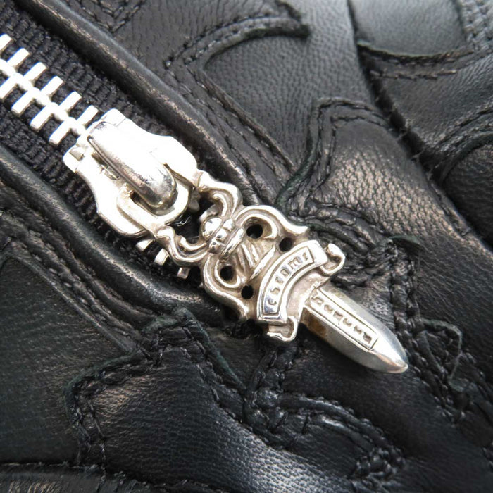 CHROME HEARTS 
Cross Ball Dagger Zip CH Leather Dog 
Cemetery Cross Patch Dog Plush Toy