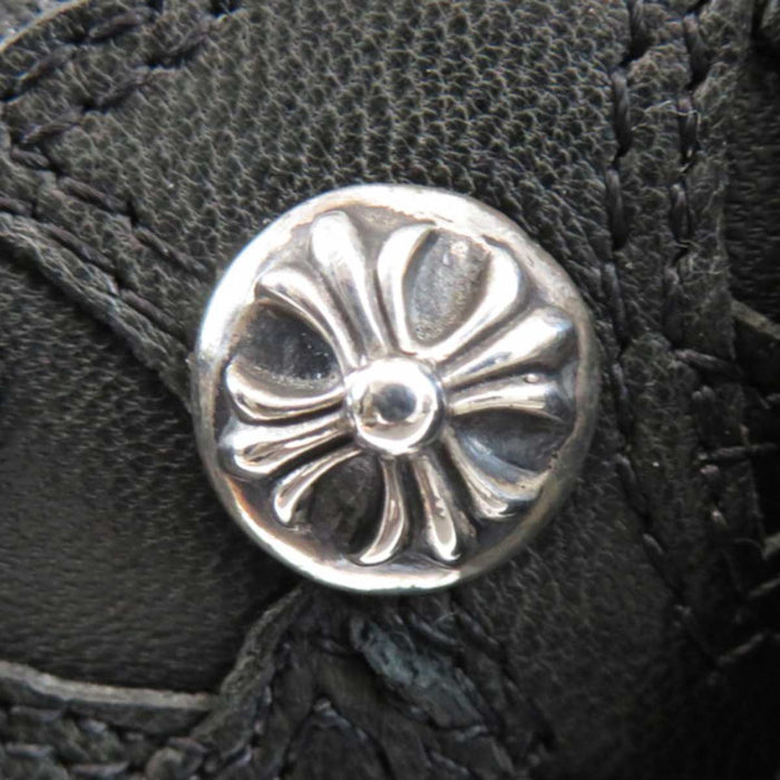 CHROME HEARTS 
Cross Ball Dagger Zip CH Leather Dog 
Cemetery Cross Patch Dog Plush Toy
