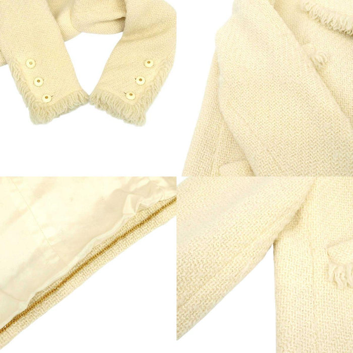 CHANEL 
ロゴ COCO CC ココボタン フリンジ 
ココマーク ツイード セットアップ