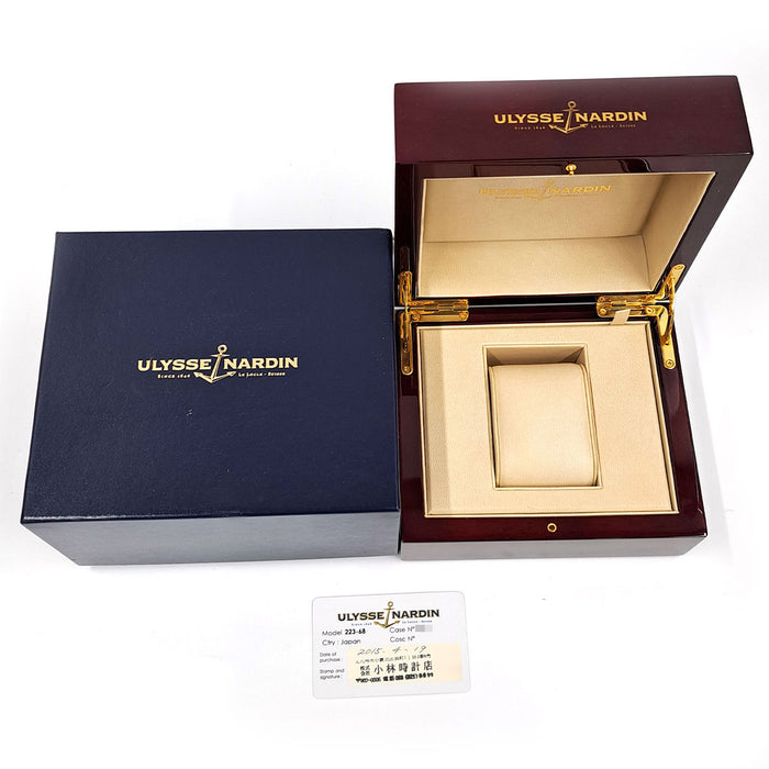 Ulysse Nardin 
Michelangelo UTC Doppio Fuso Orario 
Con scatola e garanzia