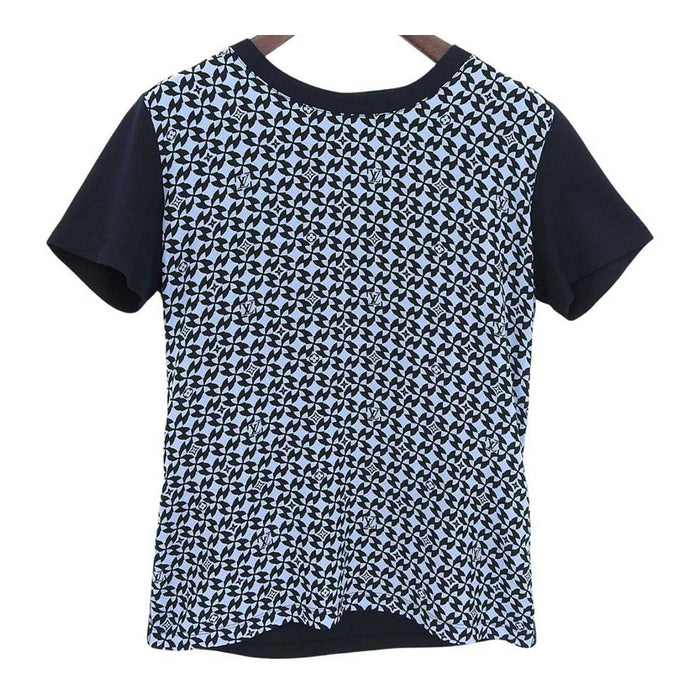 LOUIS VUITTON 
シルク コットン 
モノグラム 切替 Tシャツ