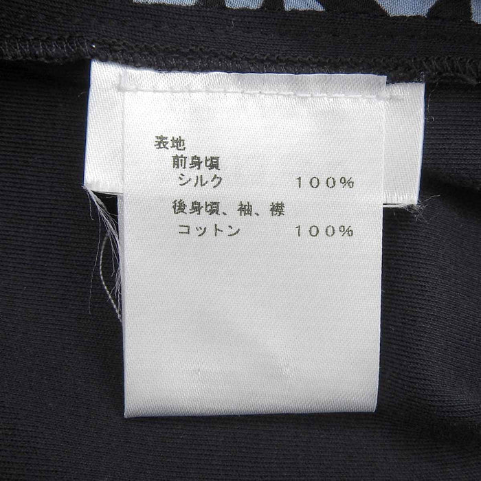 LOUIS VUITTON 
シルク コットン 
モノグラム 切替 Tシャツ