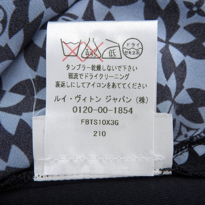 LOUIS VUITTON 
シルク コットン 
モノグラム 切替 Tシャツ