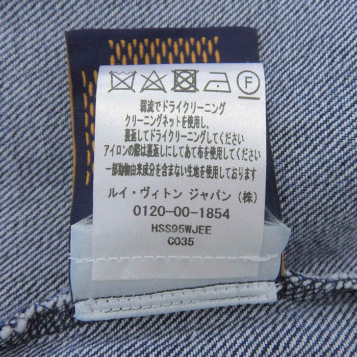 LOUIS VUITTON
Short Sleeve Logo Cotton
Signature Denim Short Sleeve Shirt