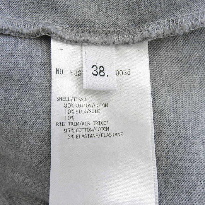 THOM BROWNE 
花柄 トリコロール コットン シルク 
フラワー エンブロイダリー Tシャツ