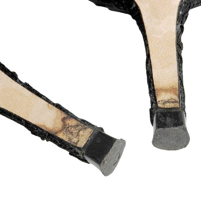 JIMMY CHOO 
BING PUMP Décolleté Bing Bijoux Pizzo Trasparente 
Cristallo Cinturino Pizzo Mules