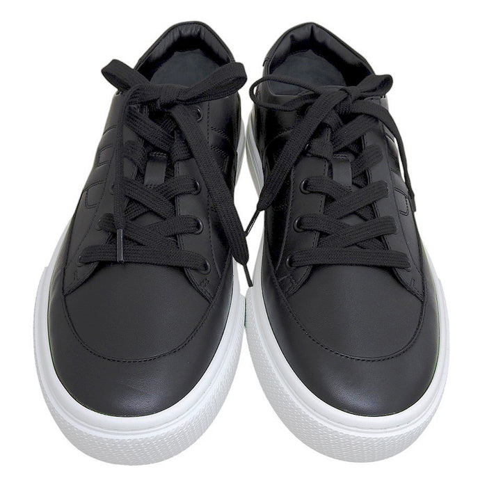 HERMES 
Logo Low-Cut H Ash 
Deep Leather Sneakers