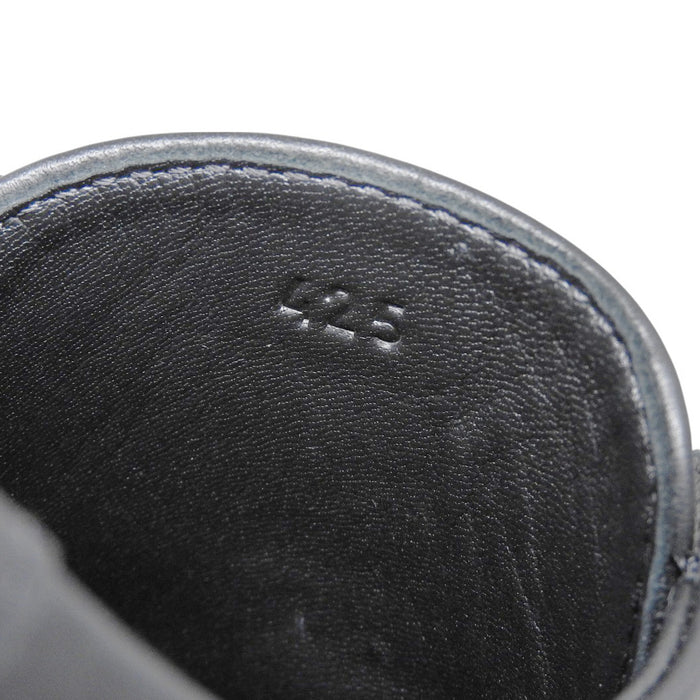 HERMES 
Logo Low-Cut H Ash 
Deep Leather Sneakers