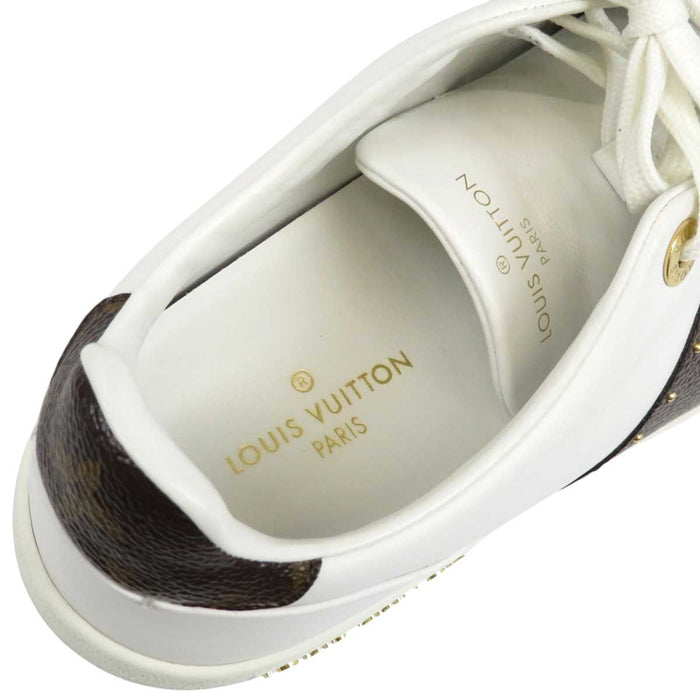 LOUIS VUITTON
LV Logo Studs
Front Row Line Leather Sneakers
Monogram