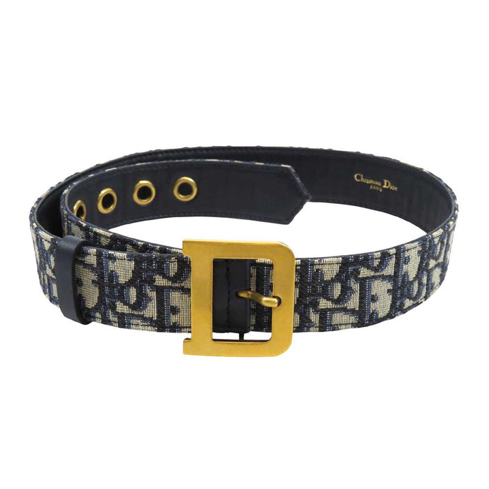 Dior
Logo Canvas Leather Gold Color Metal
Oblique Jacquard D Buckle Belt