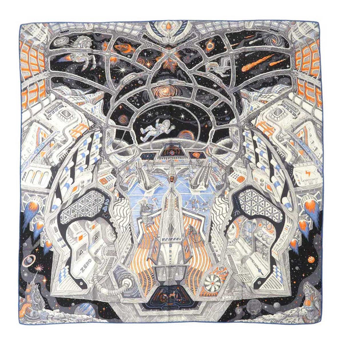 HERMES
Cashmere blend Silk blend Cashil Large size Astronaut Star
Scarf 100 Galaxy Galaxy