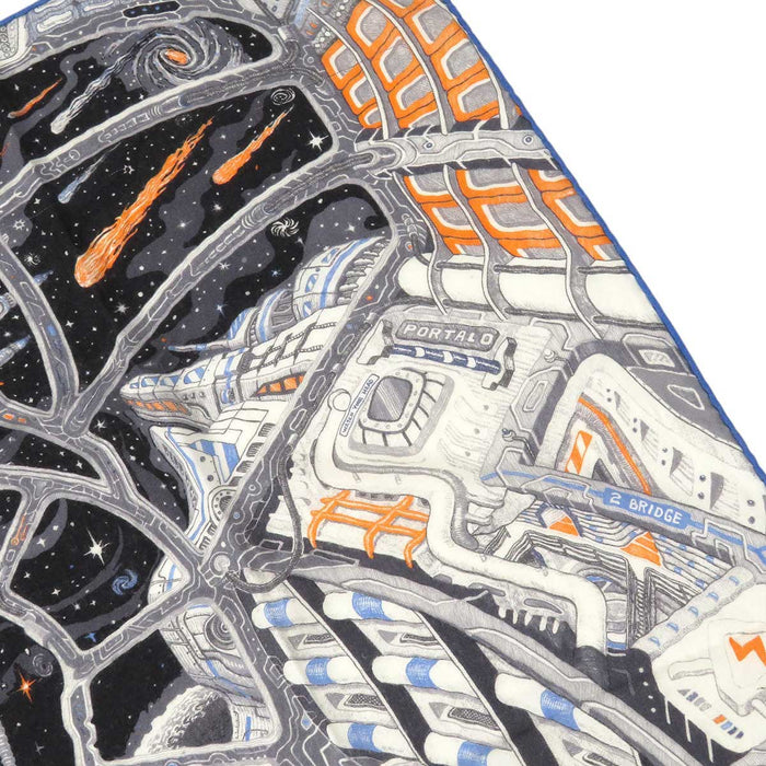 HERMES
Cashmere blend Silk blend Cashil Large size Astronaut Star
Scarf 100 Galaxy Galaxy