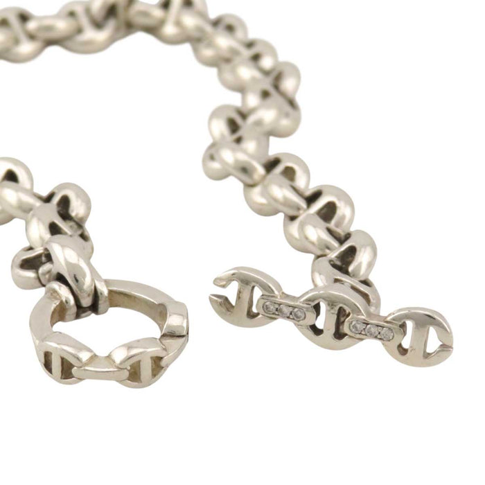 HOORSENBUHS 
5MM OPEN-LINK BRACELET Silver 
Open-link Bracelet 6P Diamond